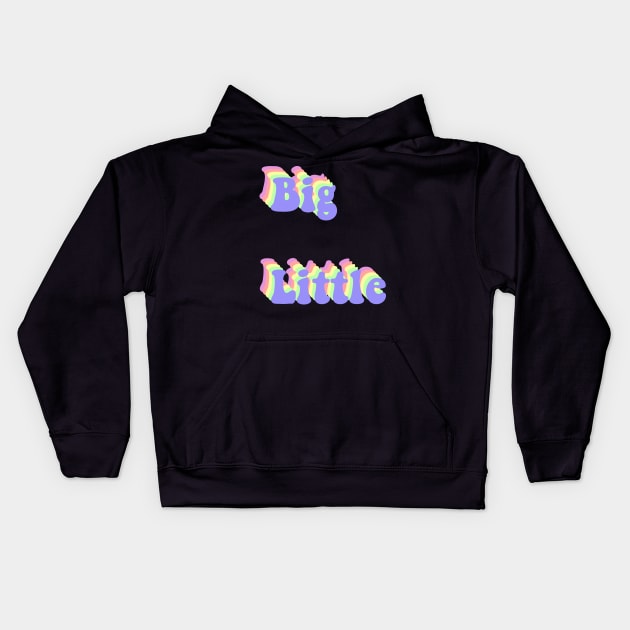 Big Little Kids Hoodie by Rosemogo